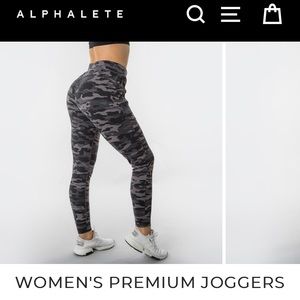 Alphalete Premium Joggers Grey Camo